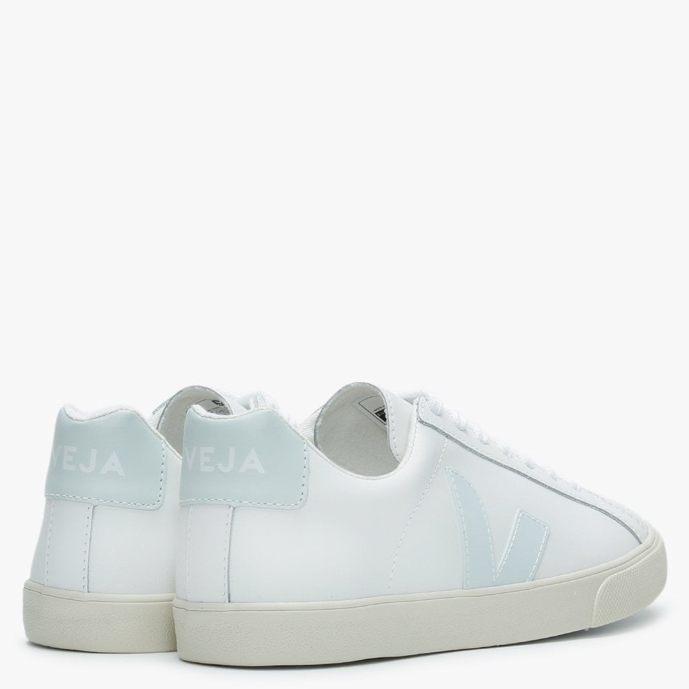 Esplar Logo Extra White Menthol Leather Trainers