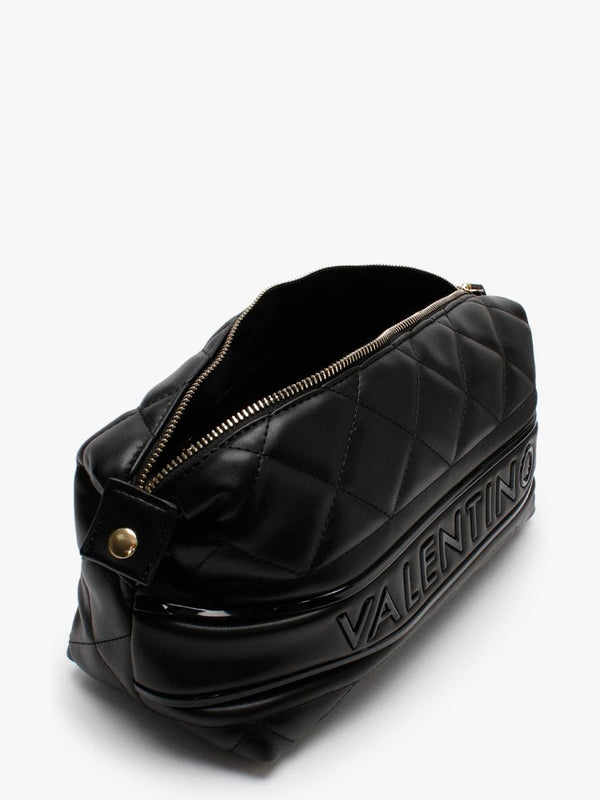 Ada Black Quilted Cosmetic Case