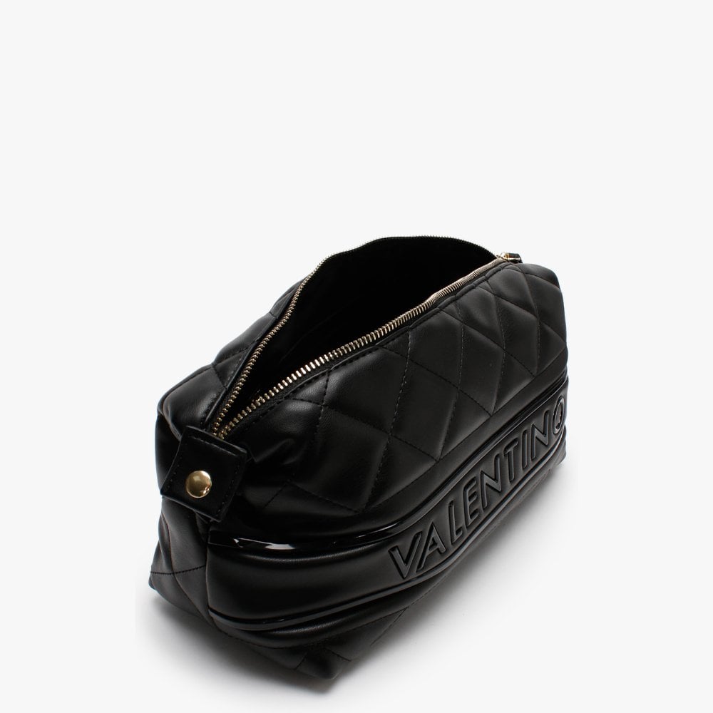 Ada Black Quilted Cosmetic Case