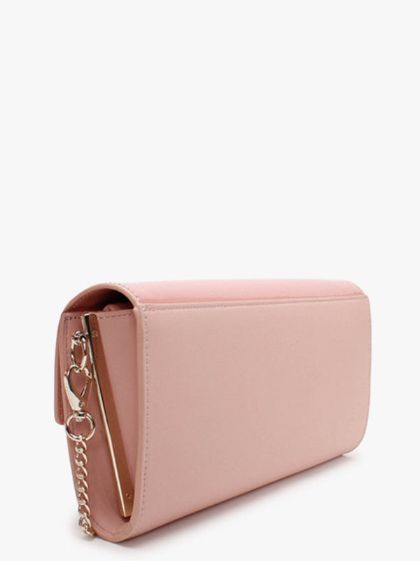 Castilla Cipria Patent Flap Pochette Bag