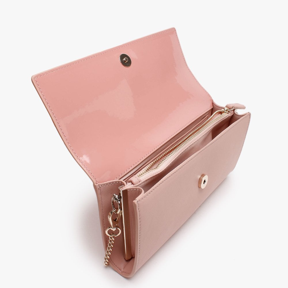 Castilla Cipria Patent Flap Pochette Bag