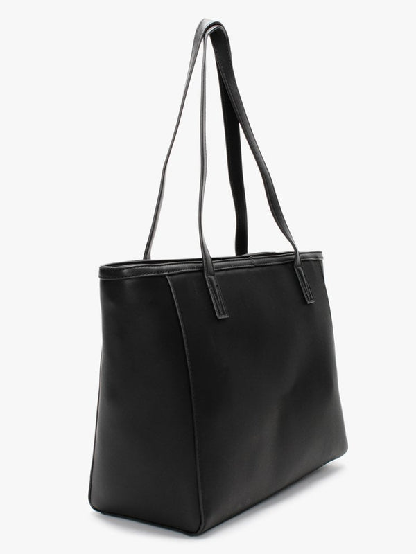 Concorde Black Repeat Logo Tote Bag