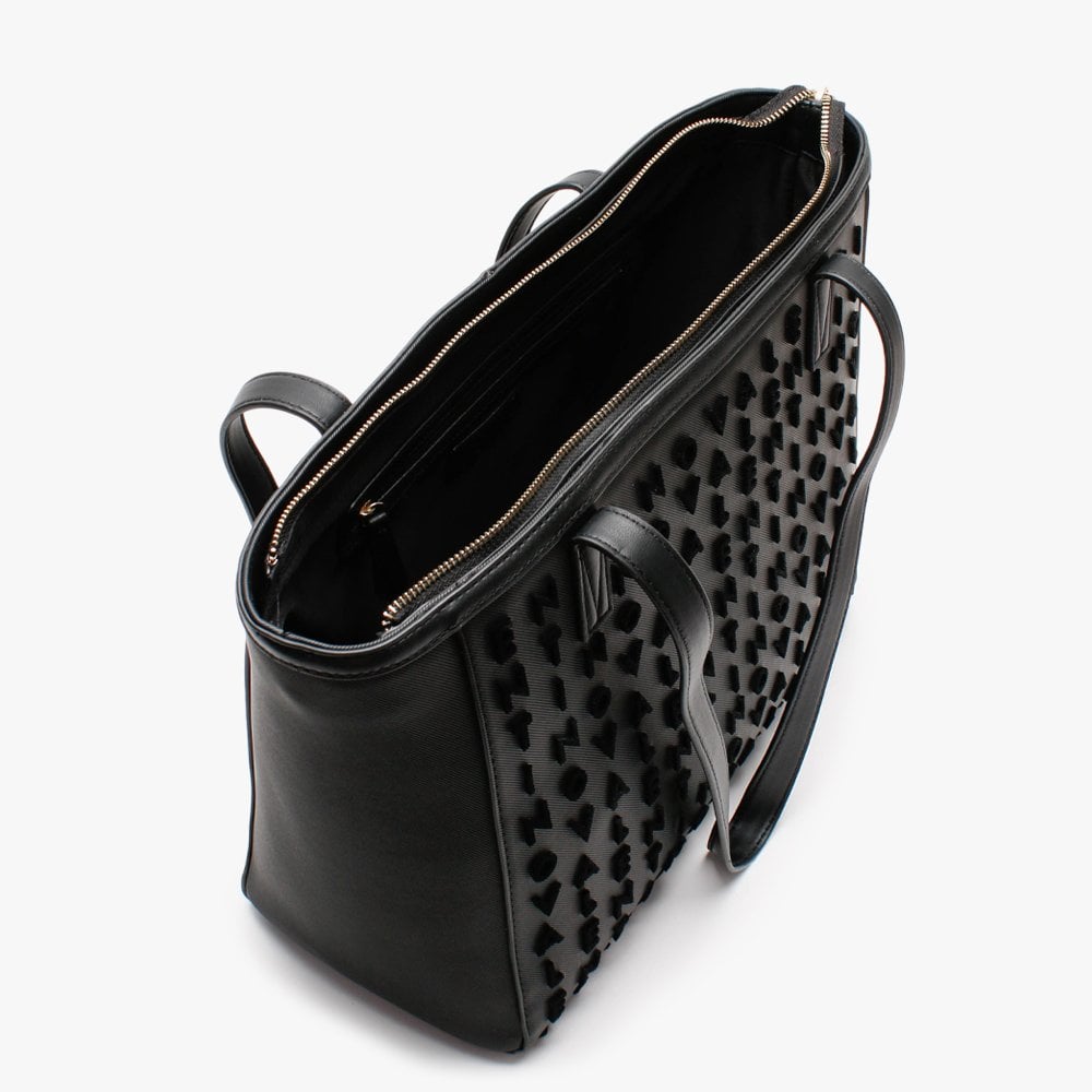 Concorde Black Repeat Logo Tote Bag