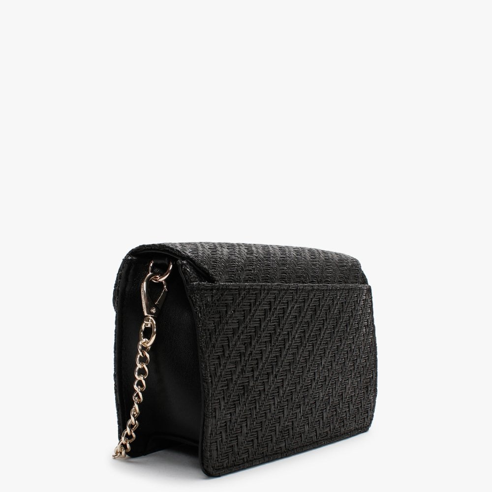 Amanda Nero Woven Pochette Bag