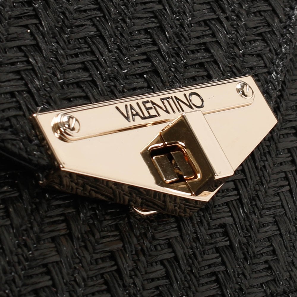 Amanda Nero Woven Pochette Bag