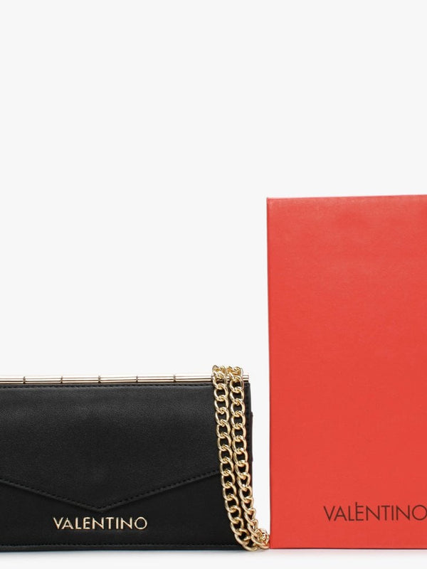 Amalia Black Structured Wallet On A Chain