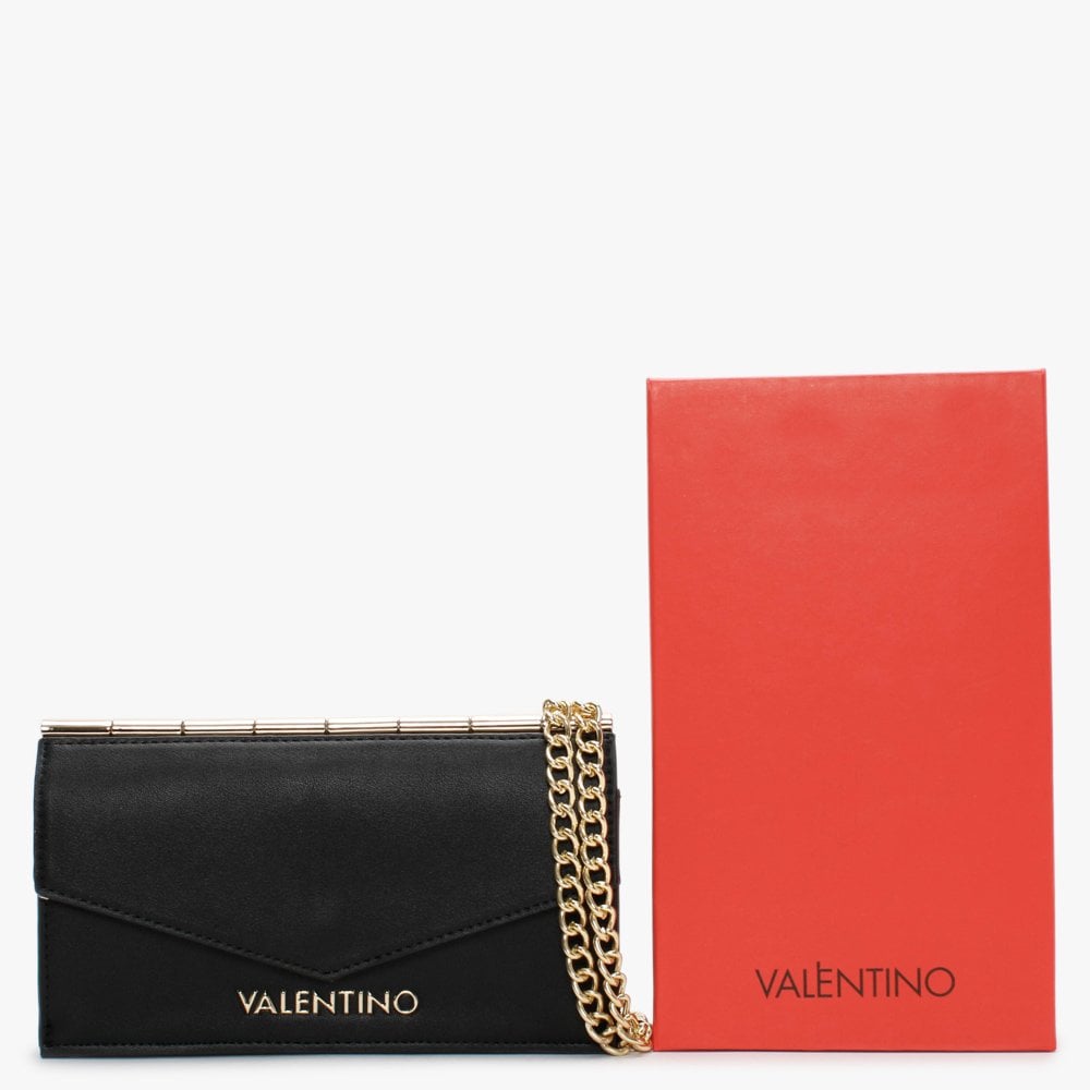 Amalia Black Structured Wallet On A Chain