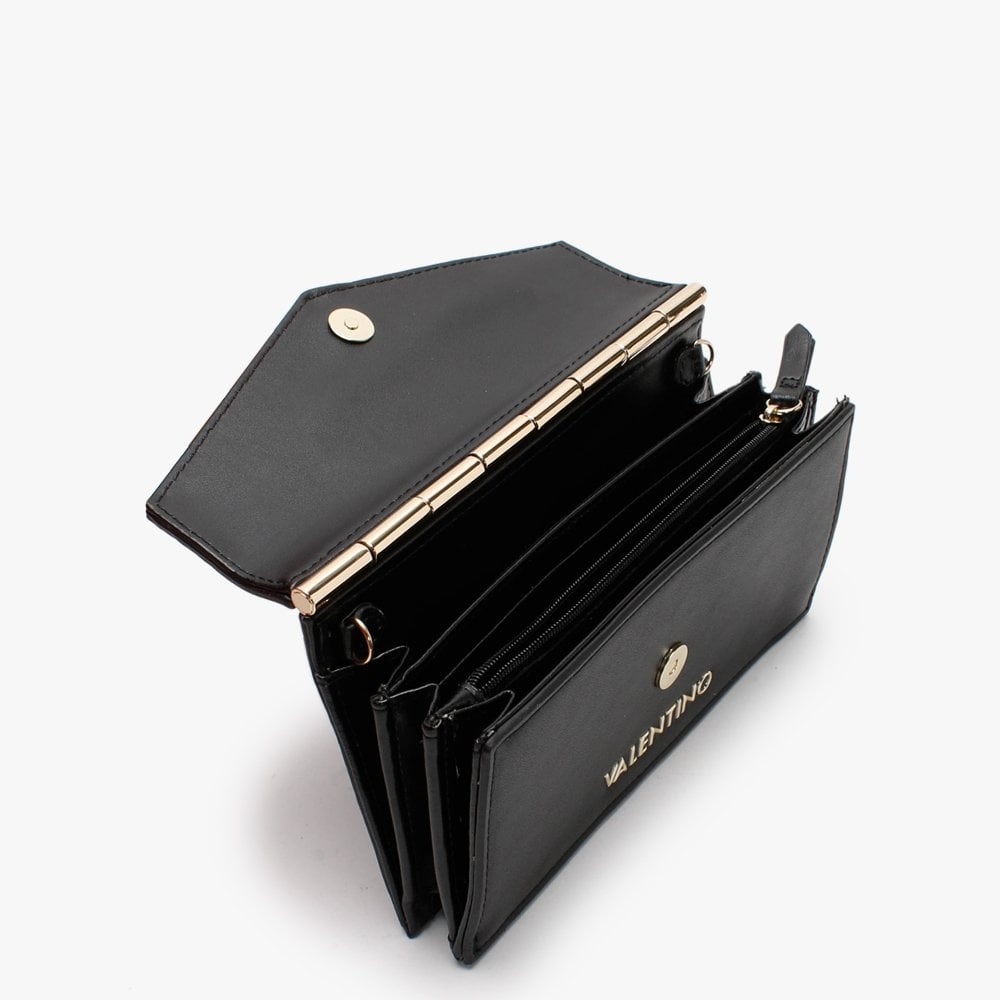 Amalia Black Structured Wallet On A Chain