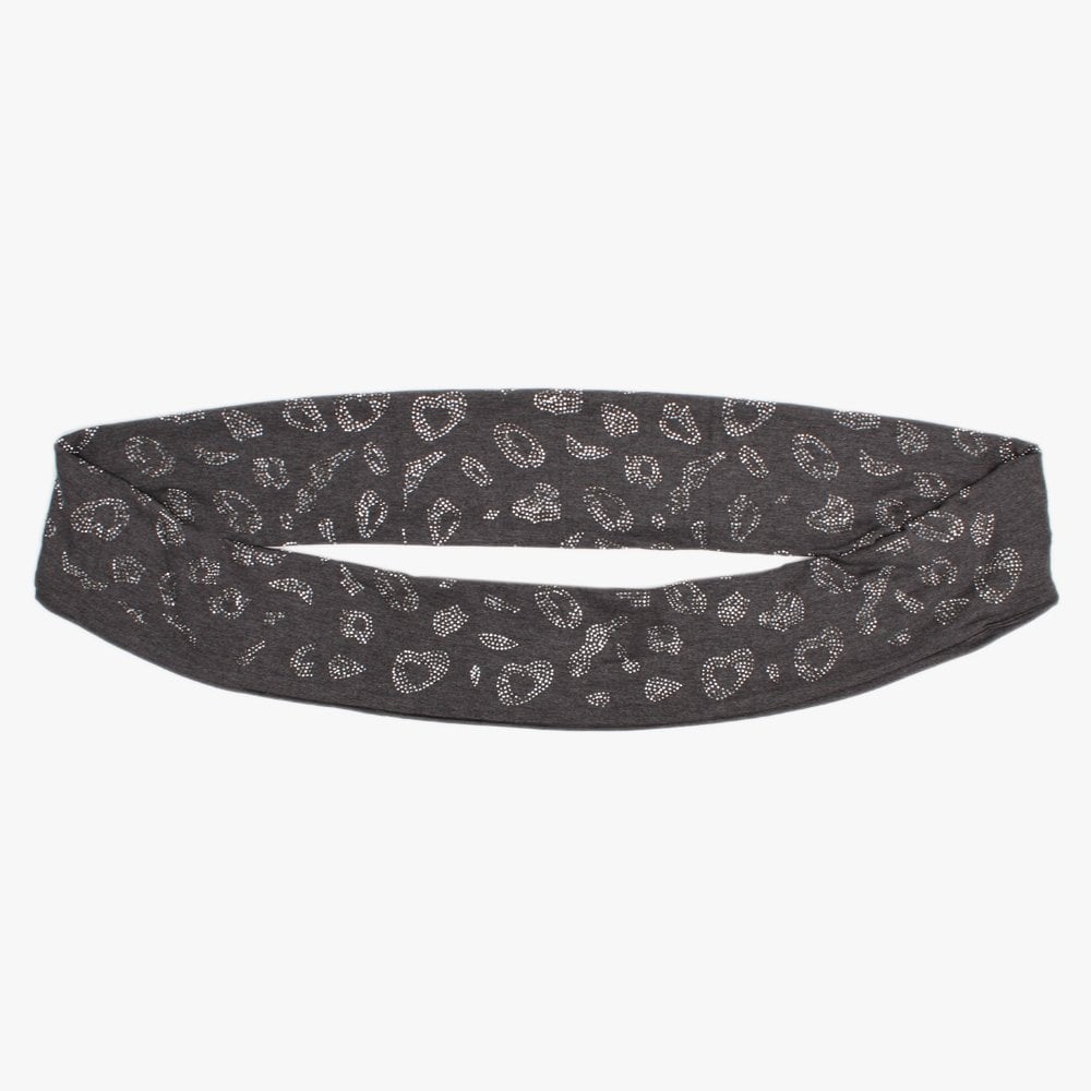 Grey Diamante Jersey Snood