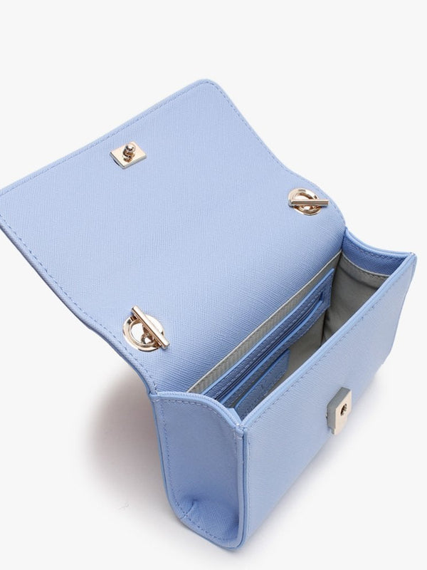 Divina Blue Saffaino Shoulder Bag
