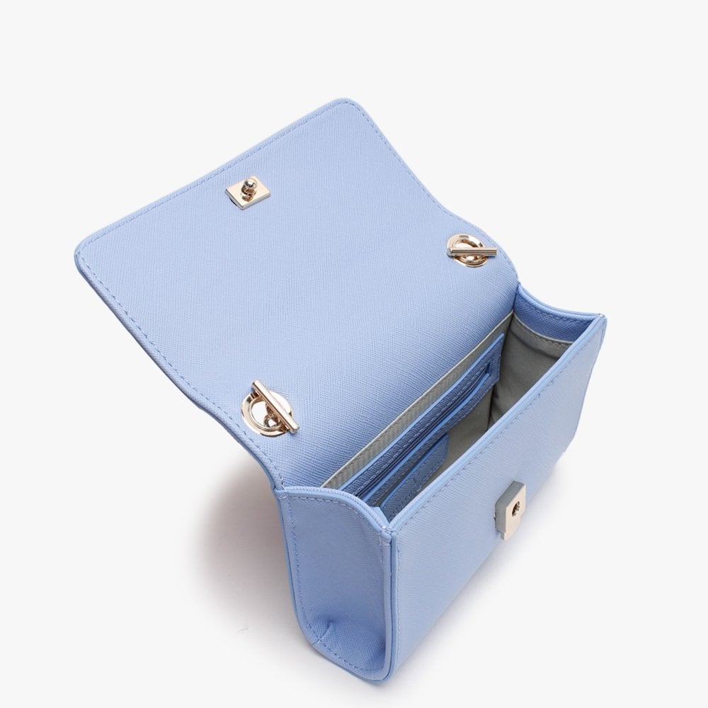 Divina Blue Saffaino Shoulder Bag