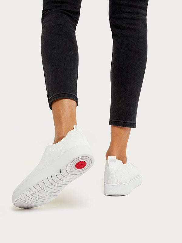 Rally Tonal Knit Urban White Trainers