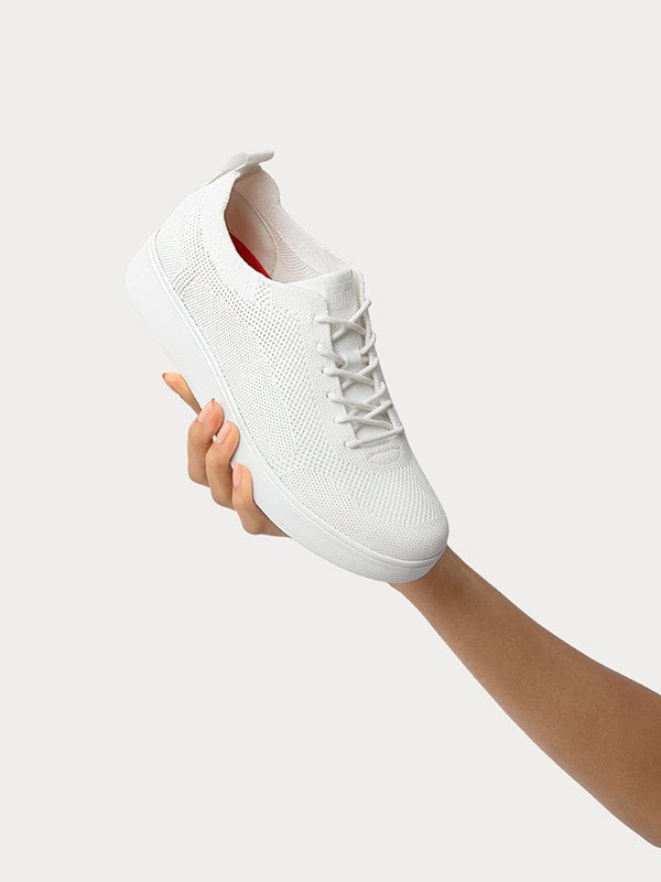 Rally Tonal Knit Urban White Trainers