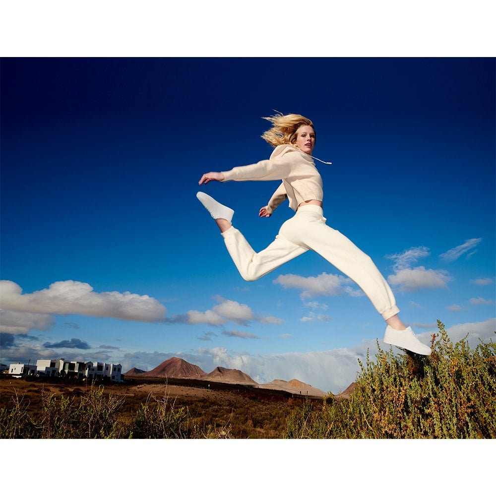 Rally Tonal Knit Urban White Trainers