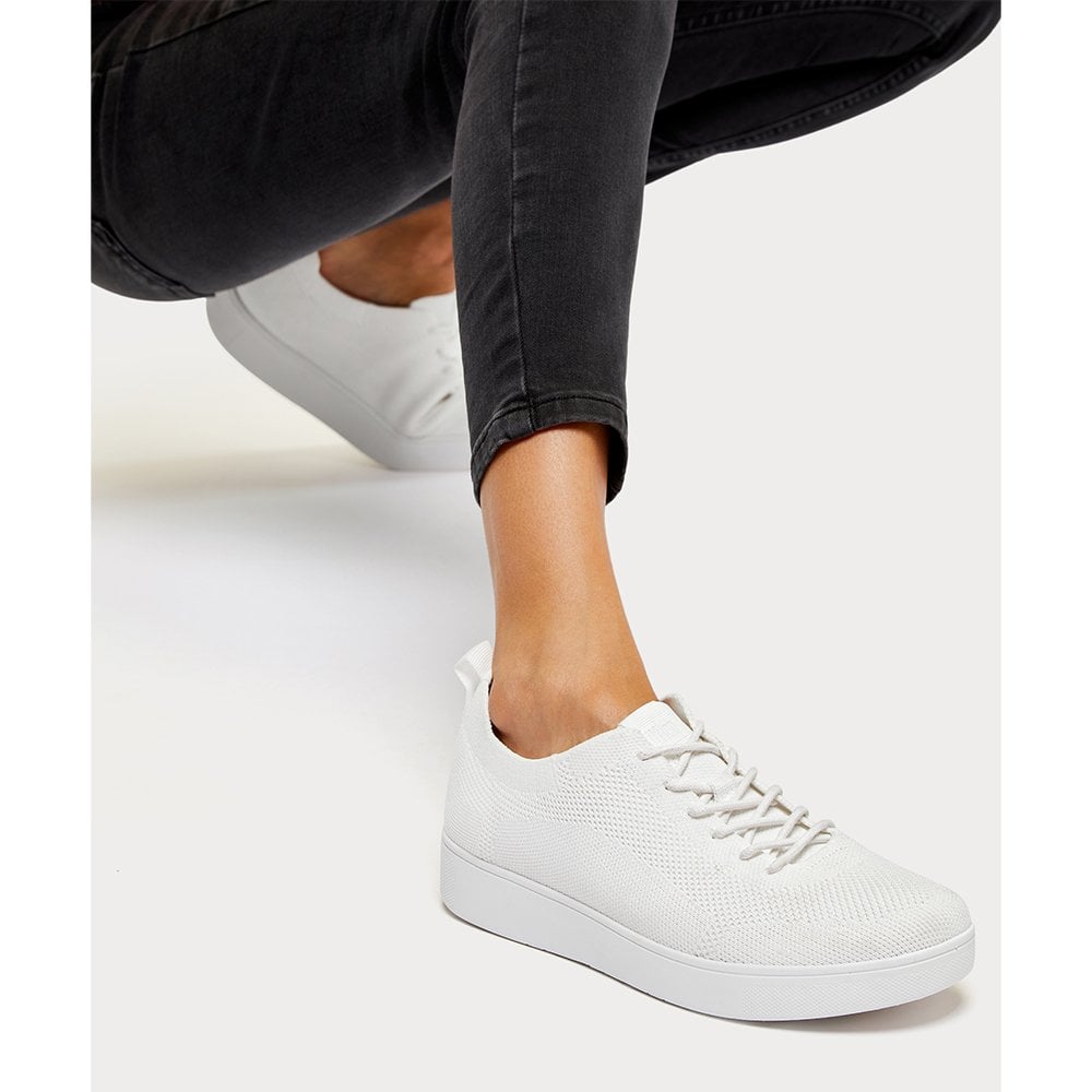 Rally Tonal Knit Urban White Trainers