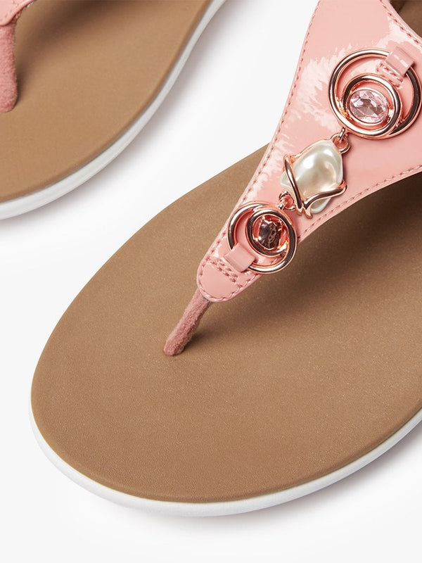 Lainey Embellished Rose Pink Sandals