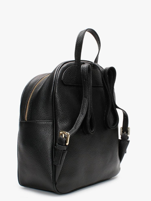 Diback Black Leather Backpack