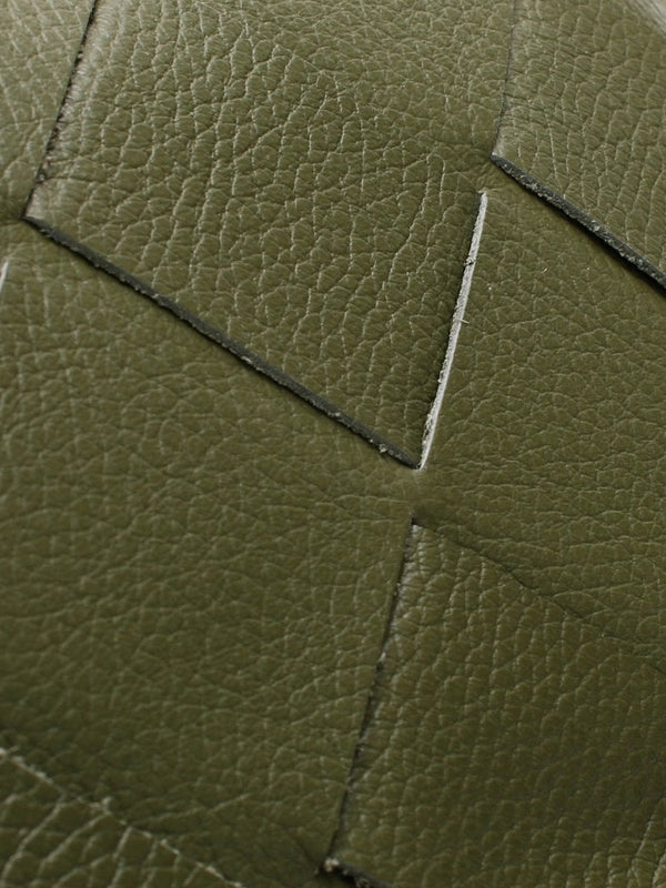 Dicam Green Leather Woven Camera Bag