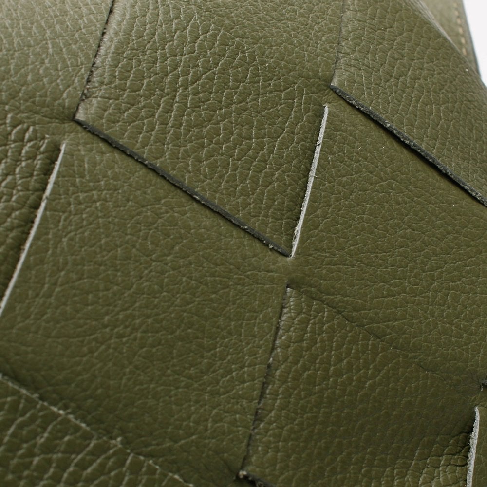 Dicam Green Leather Woven Camera Bag