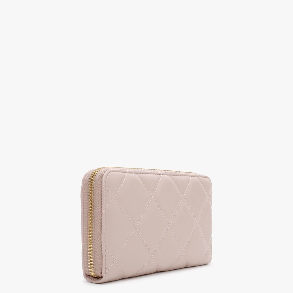 Ocarina Rosa Antico Quilted Zip Around Wallet