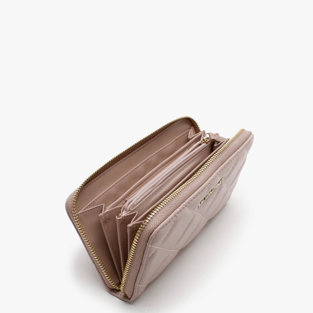 Ocarina Rosa Antico Quilted Zip Around Wallet