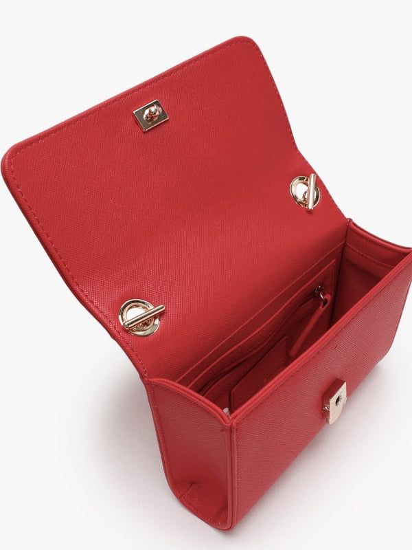 Divina Rosso Saffaino Shoulder Bag