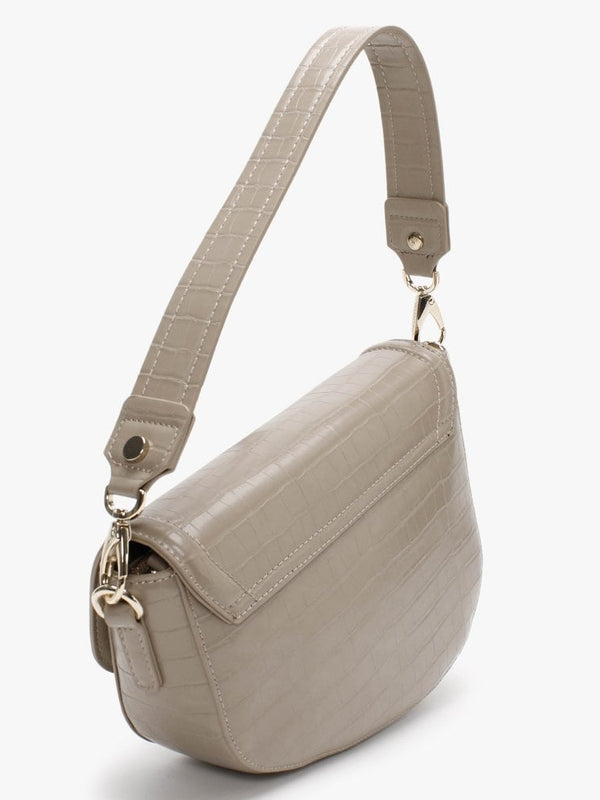 Bicorno Moc Croc Taupe Satchel Bag