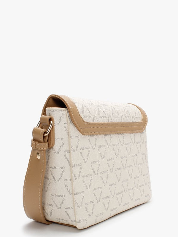 Liuto Ecru Multi Logo Satchel Bag