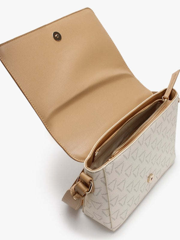 Liuto Ecru Multi Logo Satchel Bag