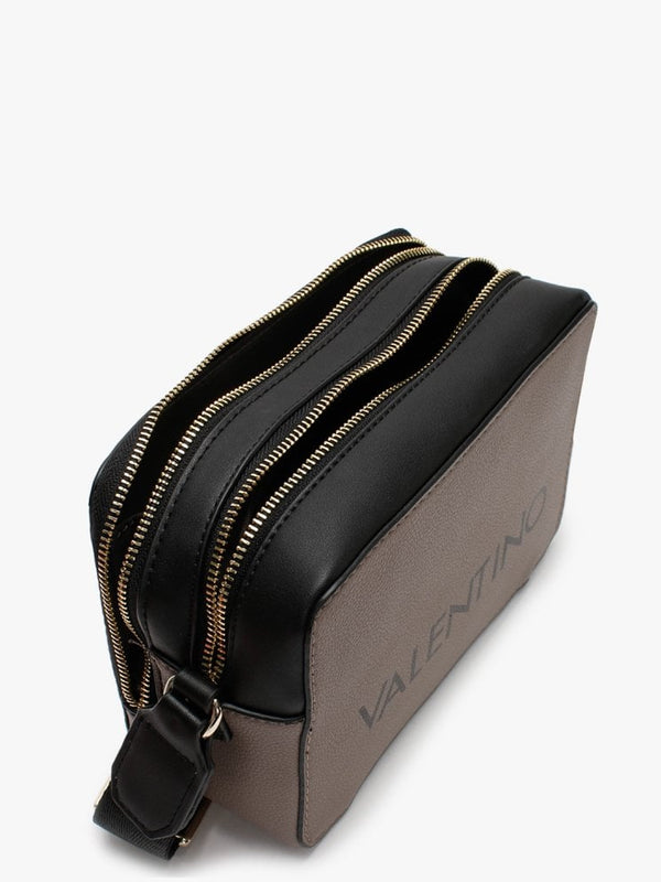 Grande Haversack Taupe & Black Cross-Body Bag