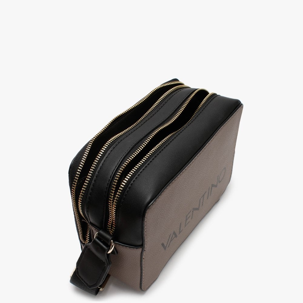 Grande Haversack Taupe & Black Cross-Body Bag