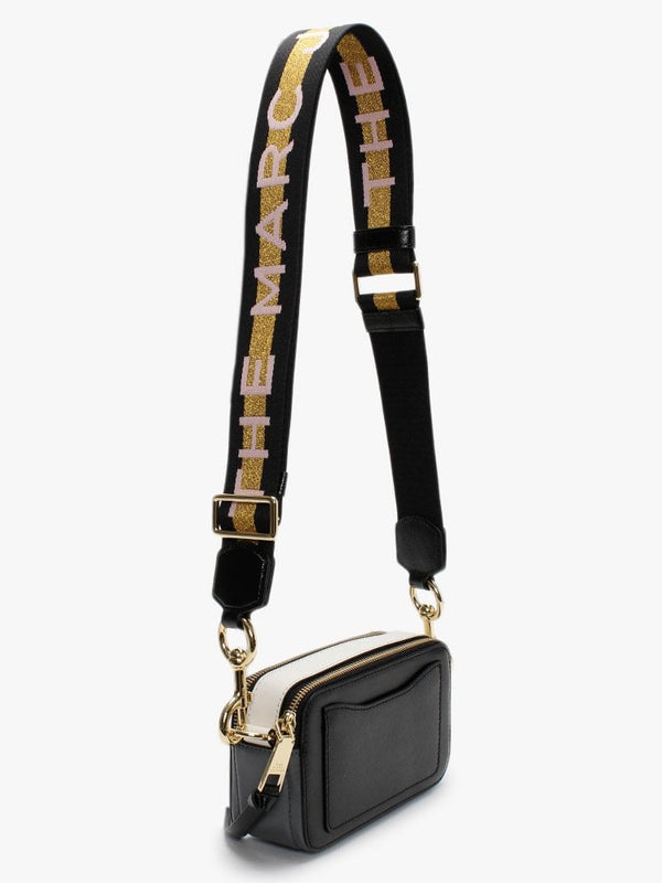 The Snapshot Logo Strap New Black Multi Leather Camera Bag