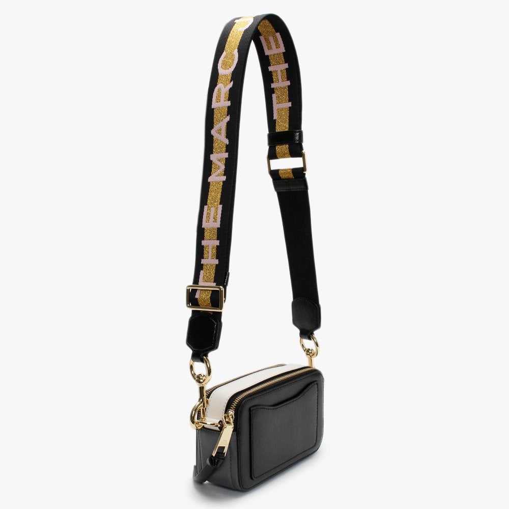 The Snapshot Logo Strap New Black Multi Leather Camera Bag