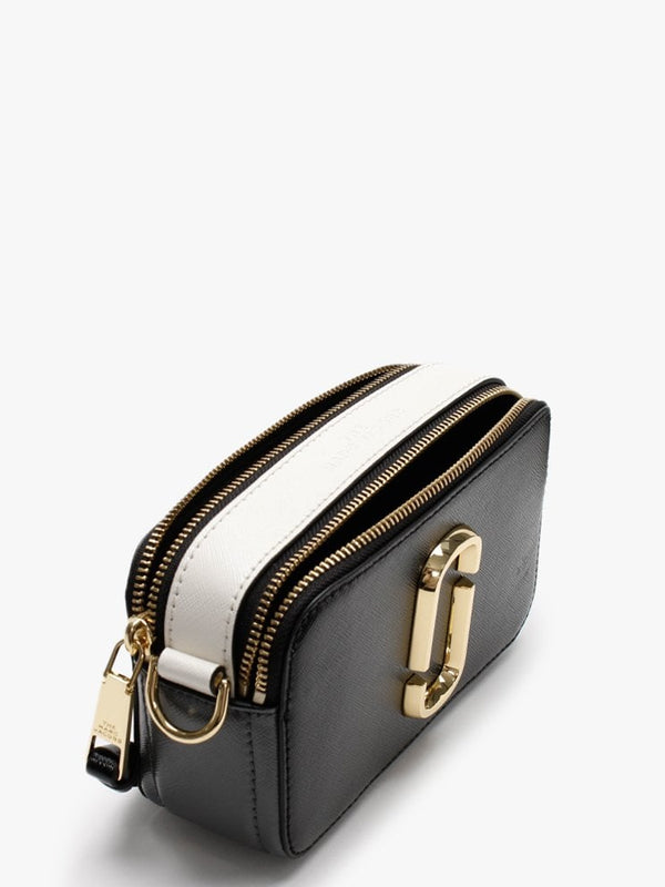 The Snapshot Logo Strap New Black Multi Leather Camera Bag