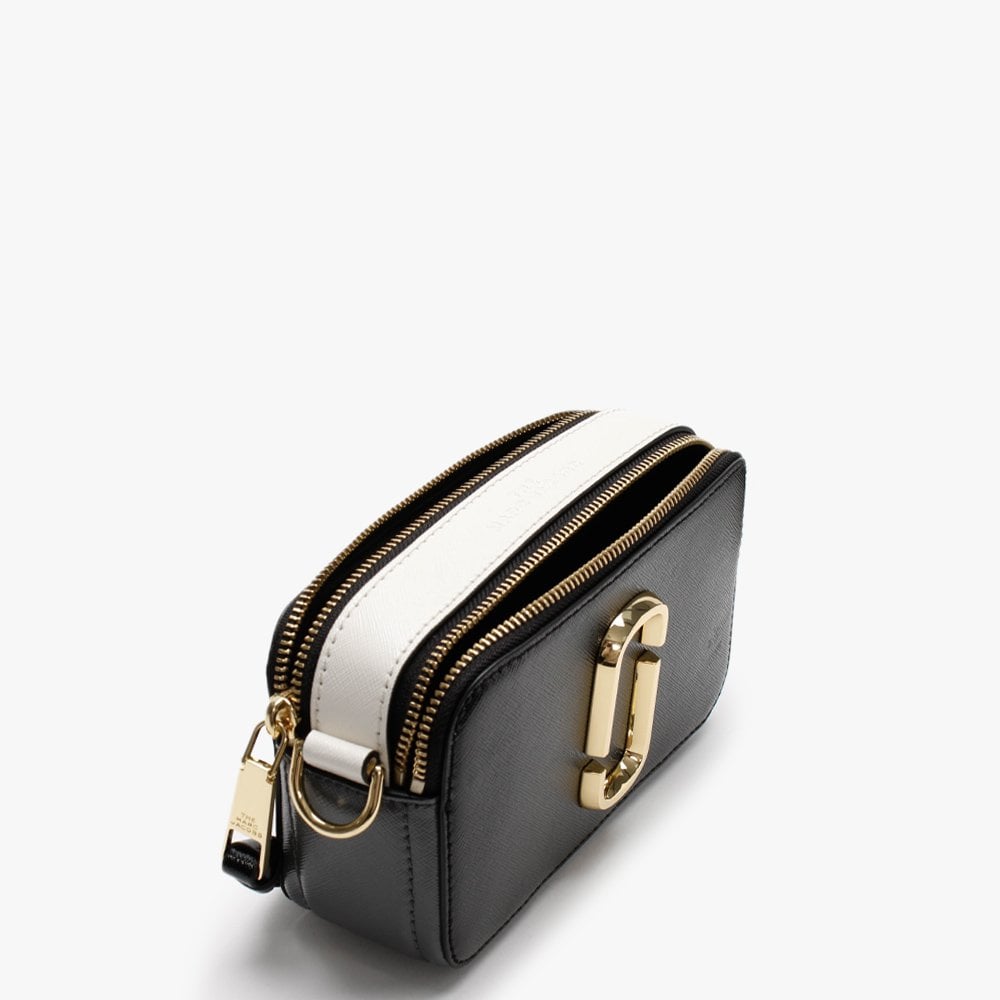 The Snapshot Logo Strap New Black Multi Leather Camera Bag