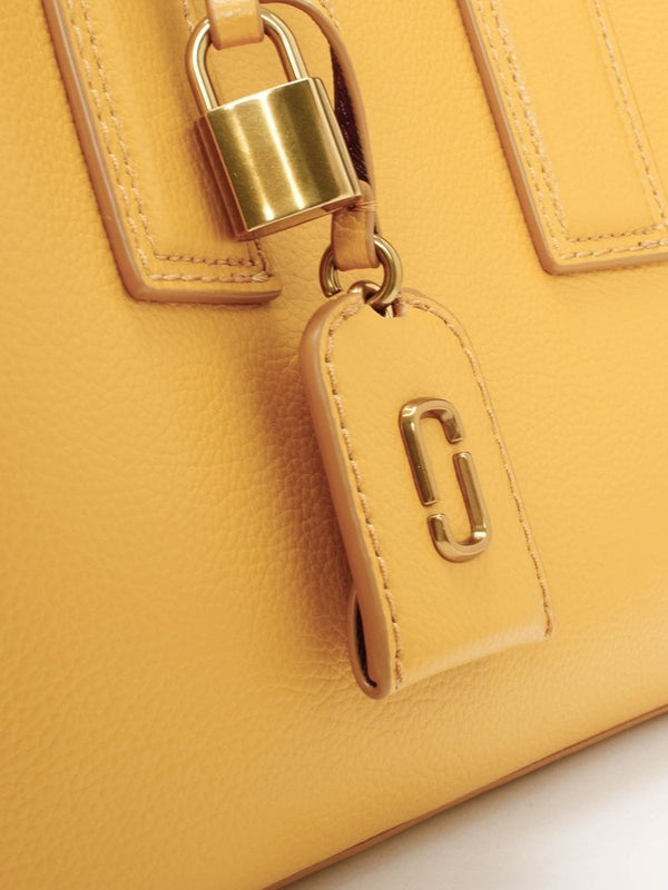 The Editor Gold Ochre Leather Cross-Body Bag