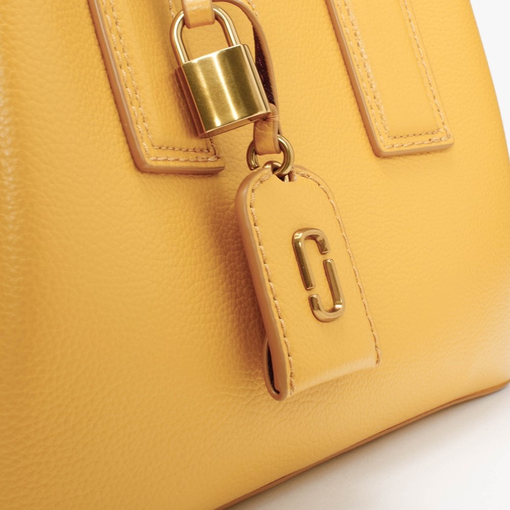 The Editor Gold Ochre Leather Cross-Body Bag
