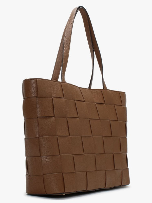 Liberty City Cognac Top Zip Tote Bag