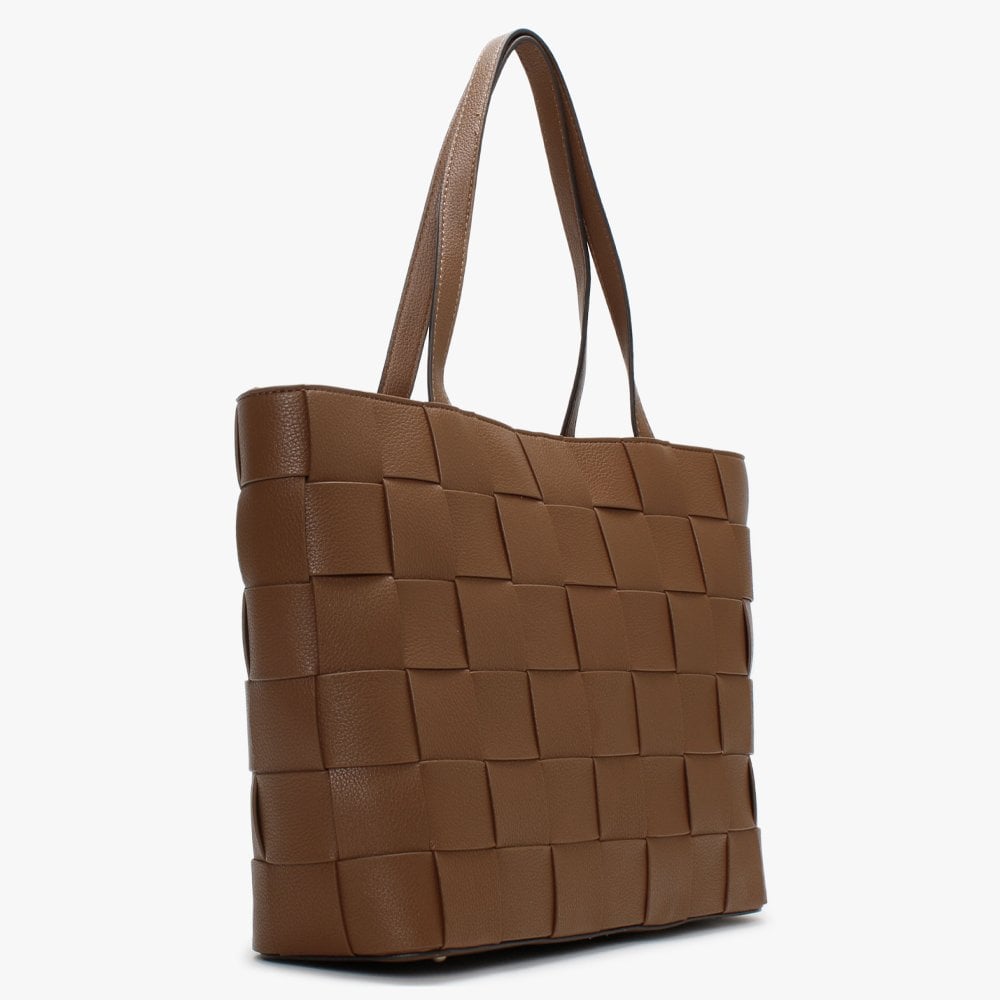 Liberty City Cognac Top Zip Tote Bag