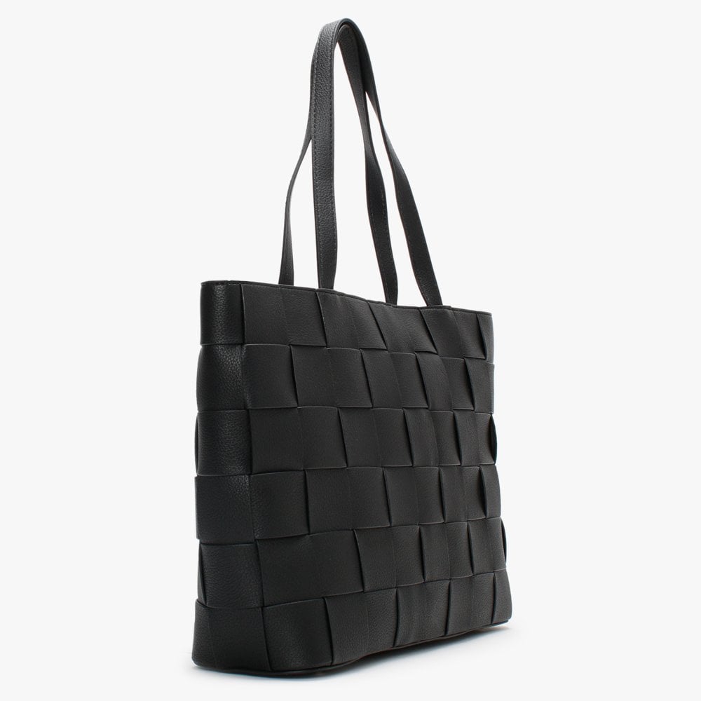 Liberty City Black Top Zip Tote Bag