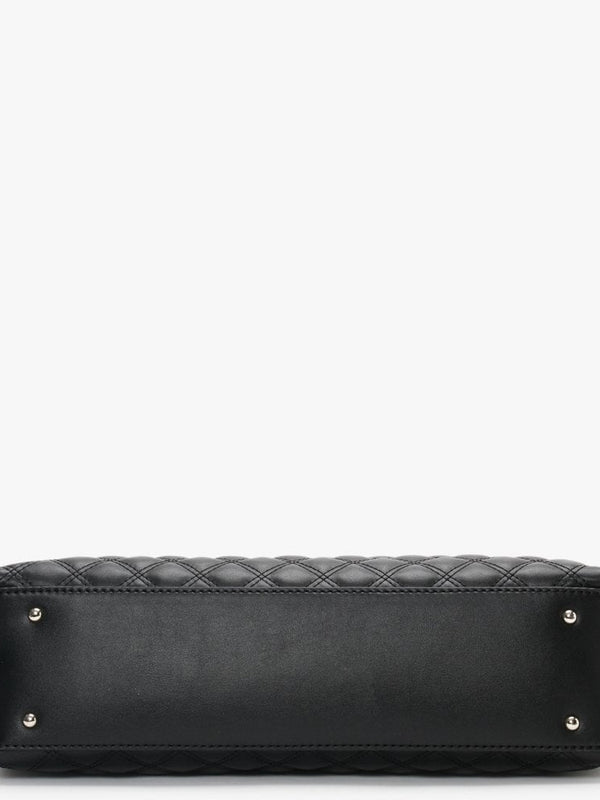 Cessily II Quilted Black Tote Bag
