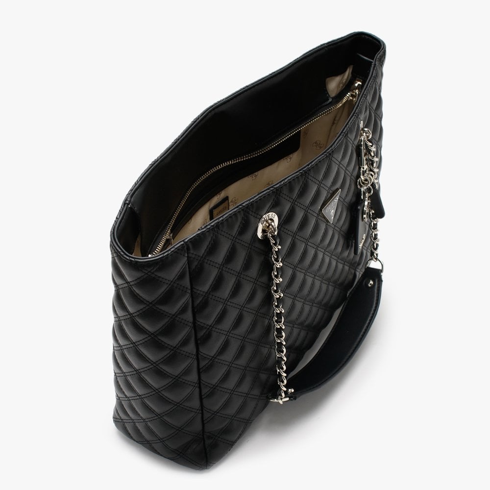 Cessily II Quilted Black Tote Bag