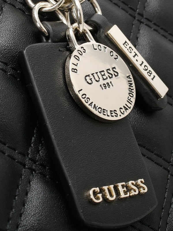 Cessily II Quilted Black Tote Bag