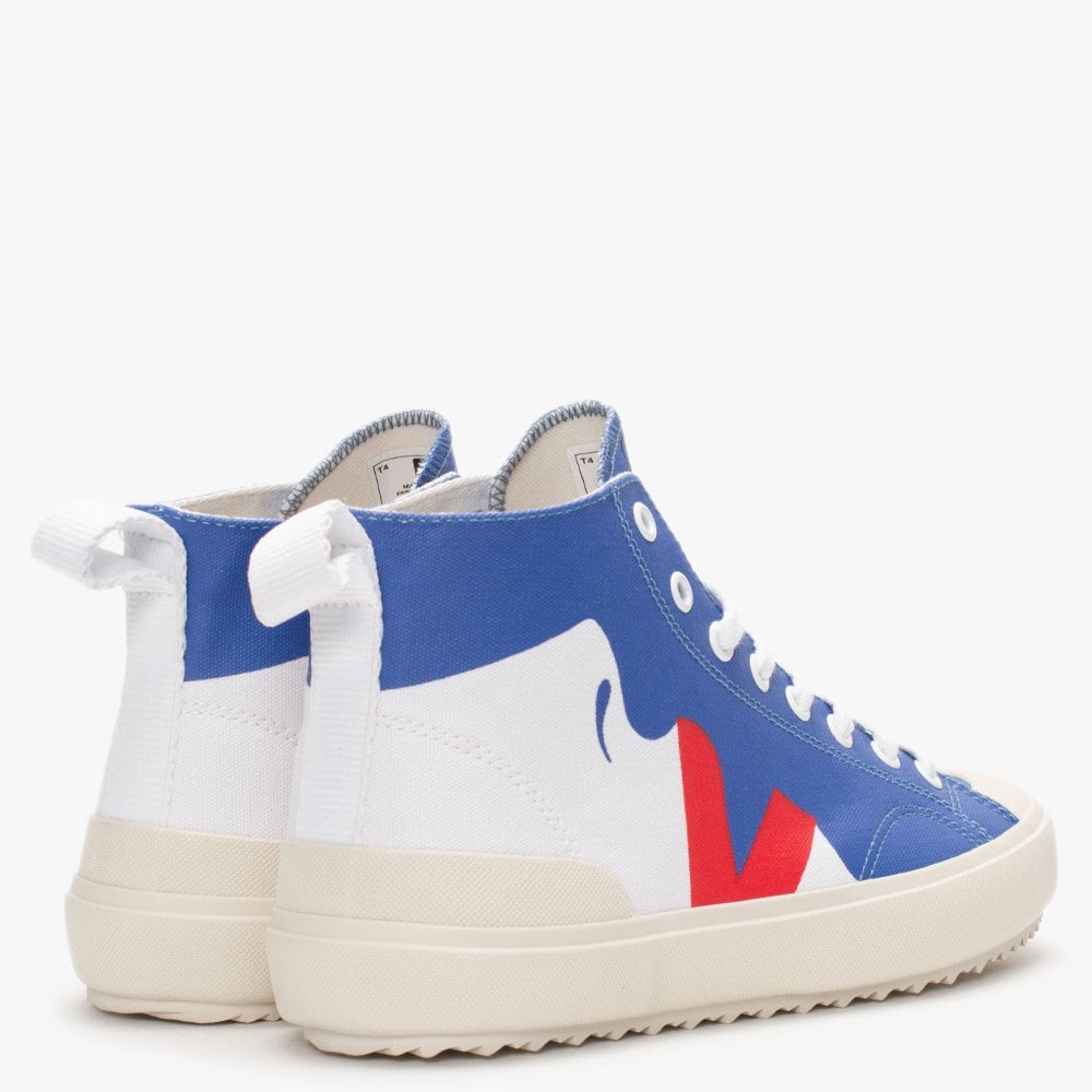 Nova Canvas Malika Favre Lips Blue High Top Trainers
