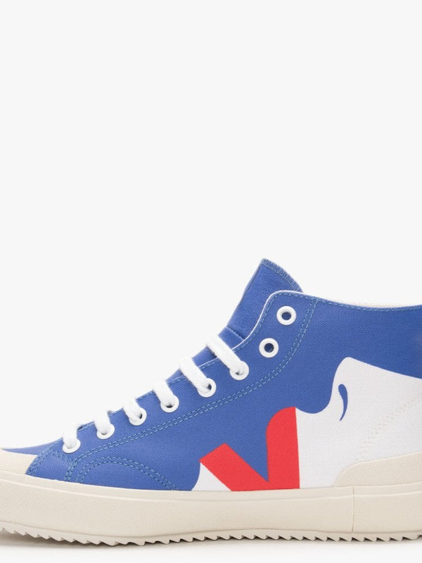 Nova Canvas Malika Favre Lips Blue High Top Trainers