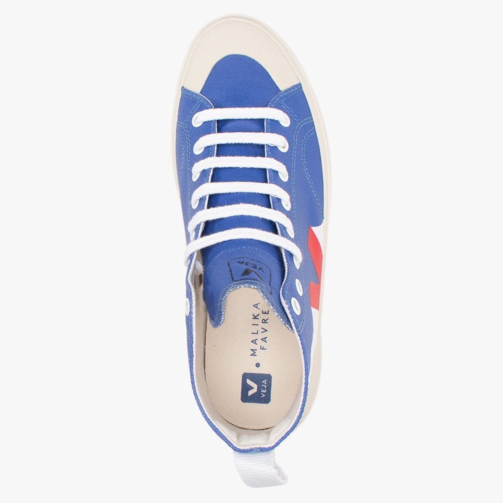 Nova Canvas Malika Favre Lips Blue High Top Trainers