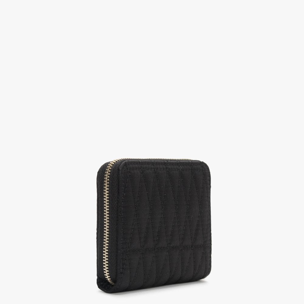 Small Layla Black Zip Around Wallet