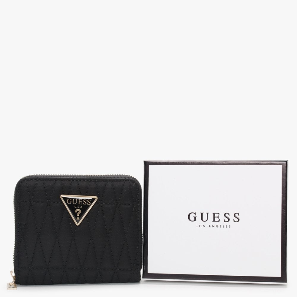 Small Layla Black Zip Around Wallet