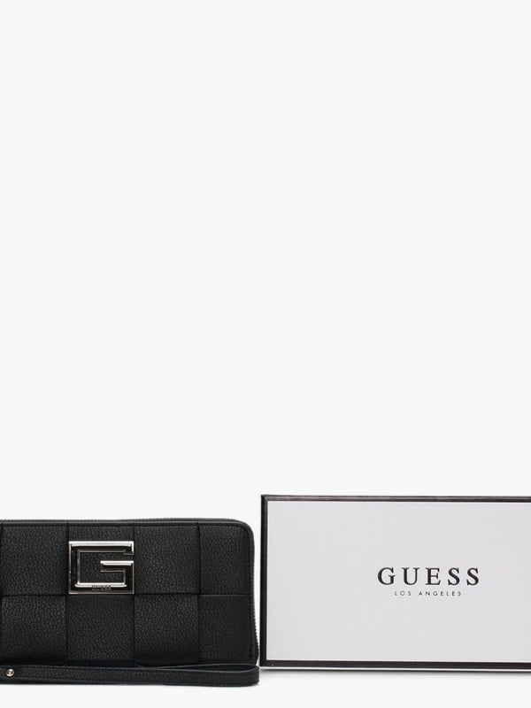 Large Liberty City Black Zip Around Wallet