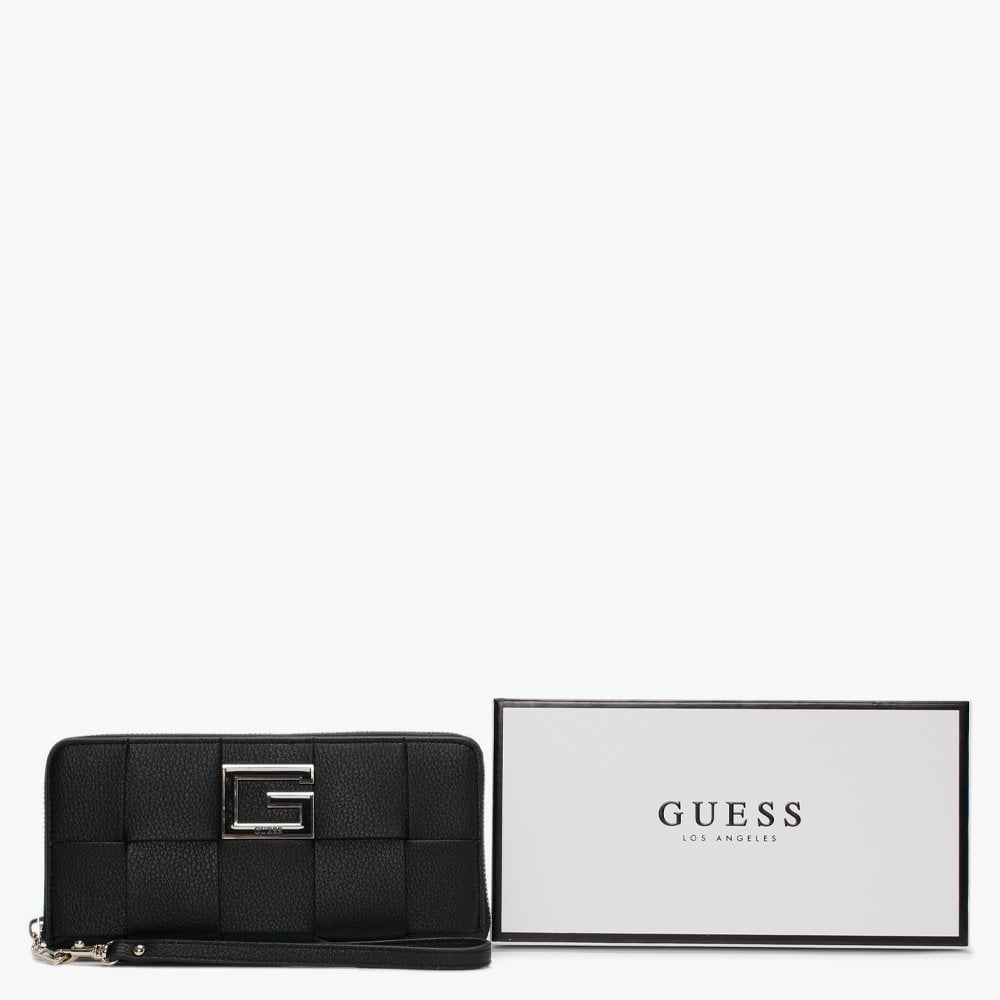 Large Liberty City Black Zip Around Wallet